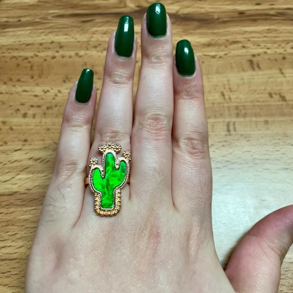 Cactus Statement Ring
